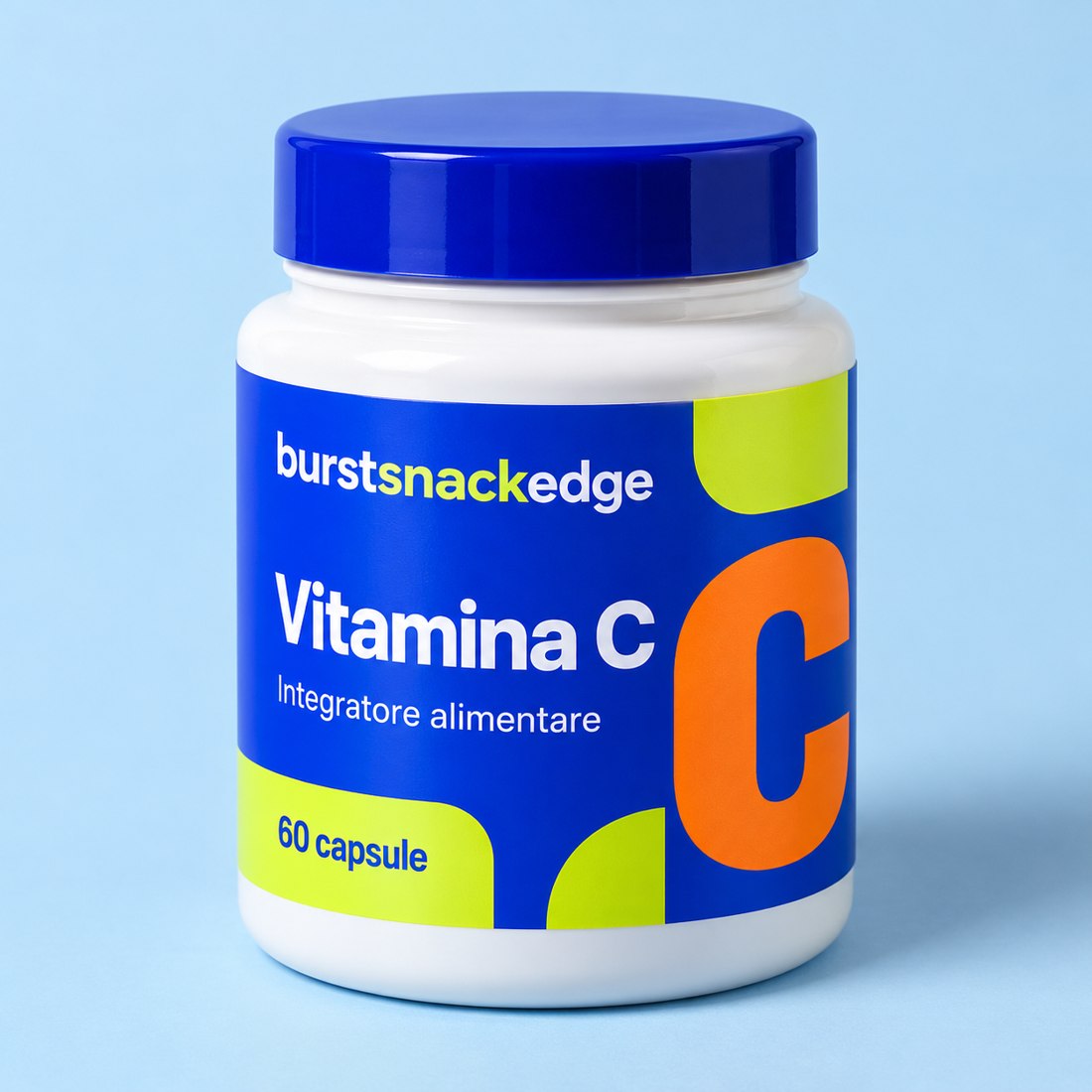 Barattolo di Vitamina C, integratore alimentare, 60 capsule